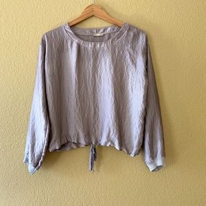 Satin Feel Combination Top